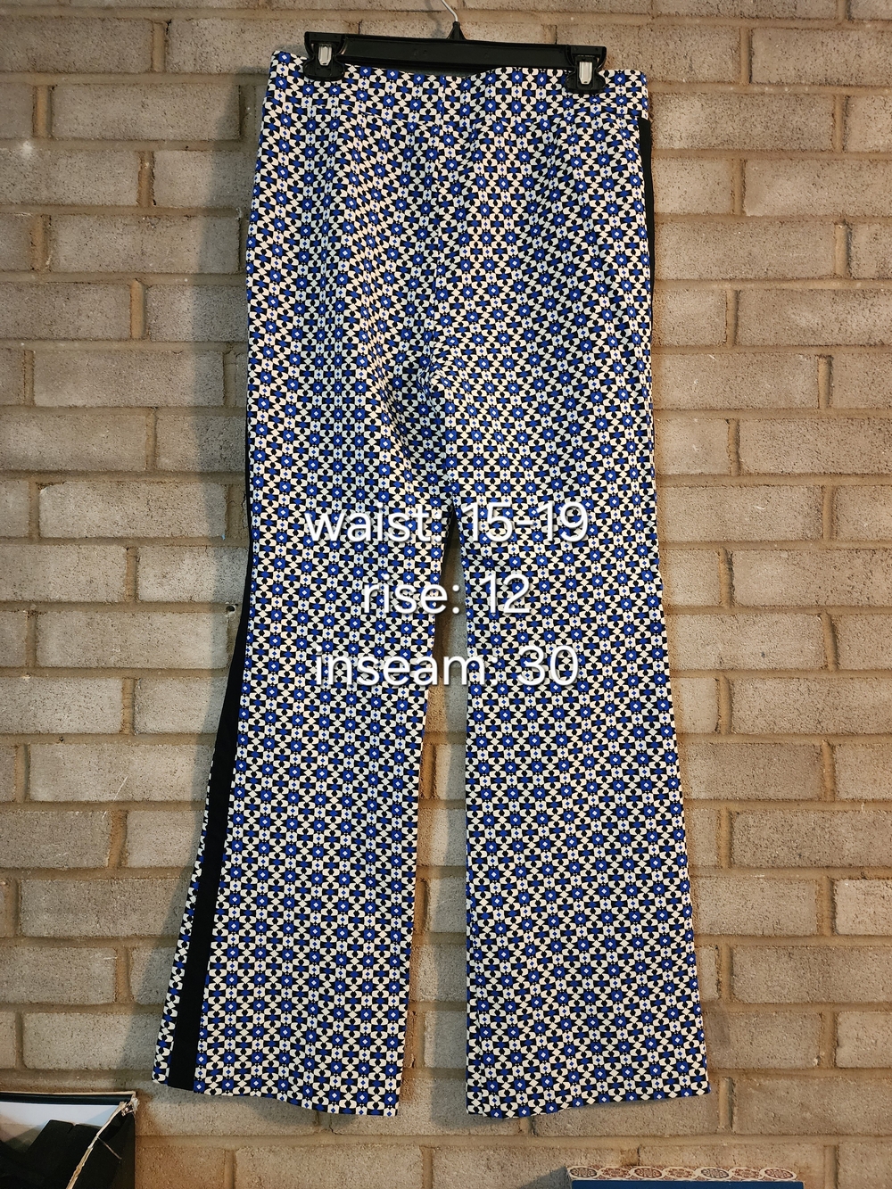 Maeve Pull-On Bootcut Pants in Blue Motif by Anthropologie - Picture 10 of 10